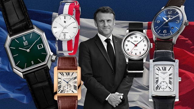 Les montres d'Emmanuel Macron Cartier, Lip, Longines, Bell&Ross, March LA.B